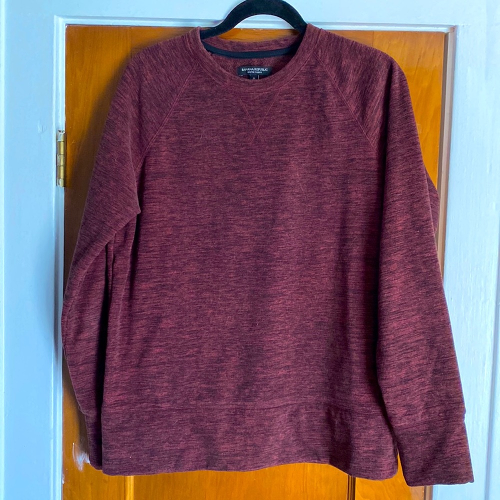 Mens fleece sweatshirt banana republic